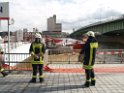 Vorbereitung Flutung U Bahn Koeln Heumarkt P168